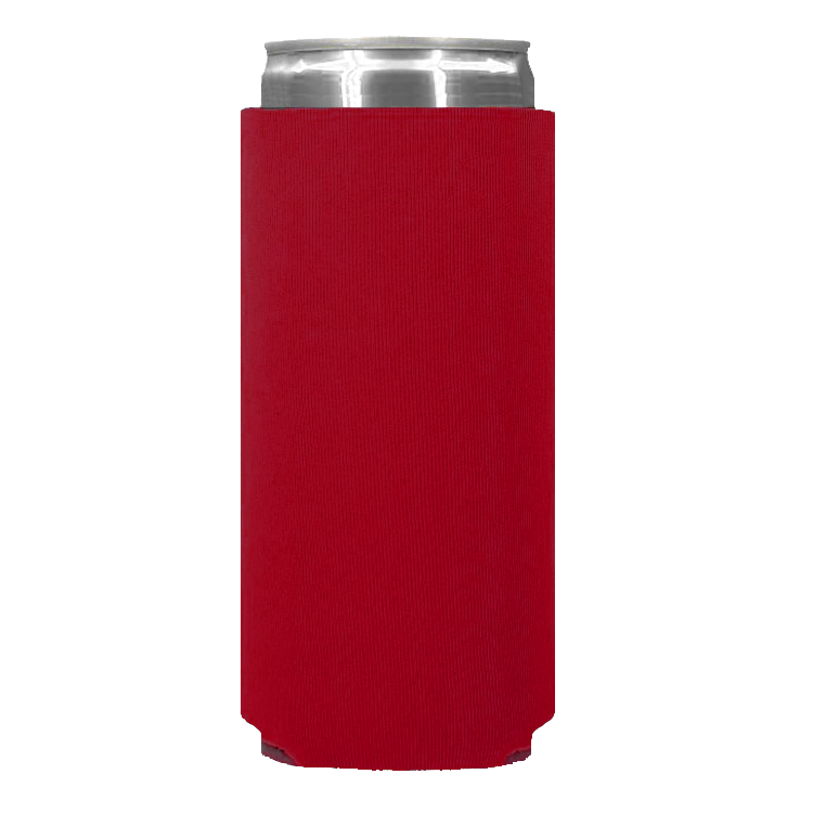 Red Slim Can Cooler