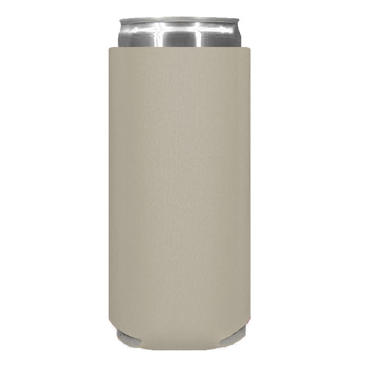 Foam Slim Can - One Color, Double Sided Print