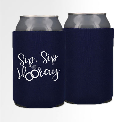 Pre-Printed Foam Can - Sip Sip Hooray