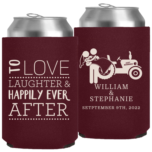 Wedding 001 - To Love Laughter Tractor - Neoprene Can