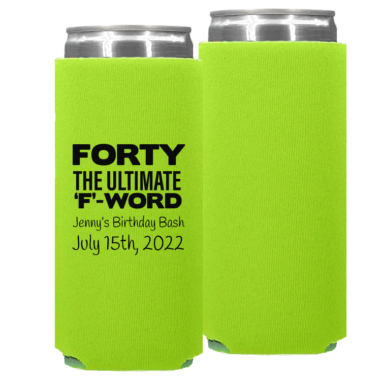 Birthday Template 01 -  Foam Slim Can