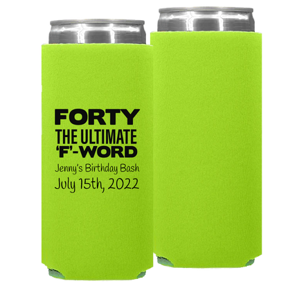 Birthday Template 01 -  Foam Slim Can