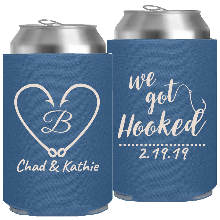 Slim 12oz Wedding Can Cooler #208S - We Do Wreath - Wedding Favors, deals Beverage Insulators, Beer Huggers, Wedding Favor, Beer Holder