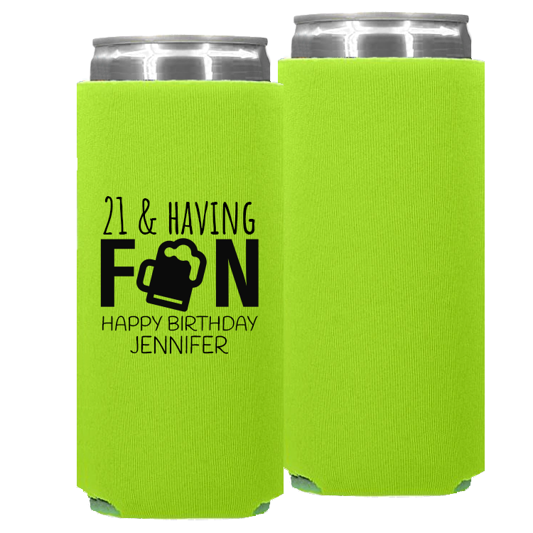 Birthday Template 06 -  Foam Slim Can