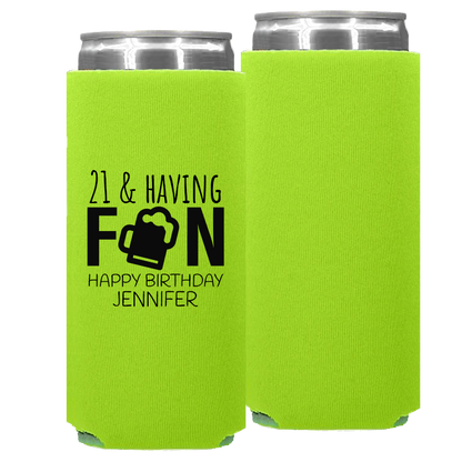 Birthday Template 06 -  Foam Slim Can