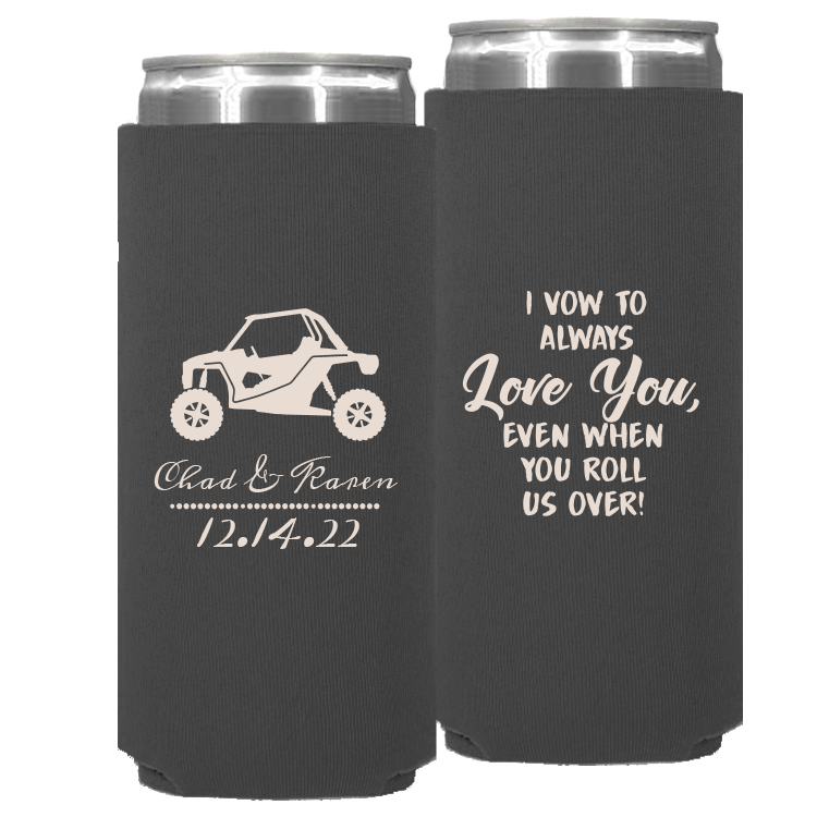 Wedding 006 - I Vow To Always Love You Side By Side - Neoprene Slim Can