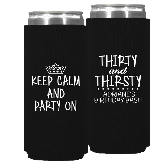 Birthday Template 08 – Neoprene Slim Can