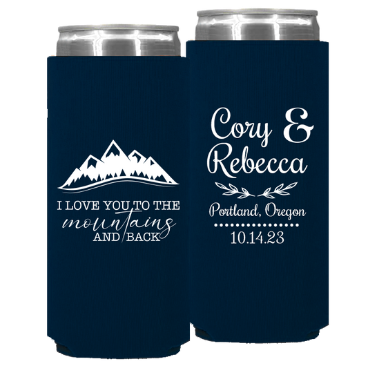 Wedding - Mountain I Love You To The Mountains And Back - Foam Slim Can 117