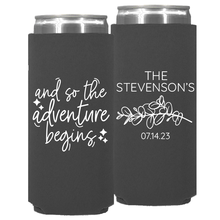 Wedding - And So The Adventure Begins Last - Neoprene Slim Can 118