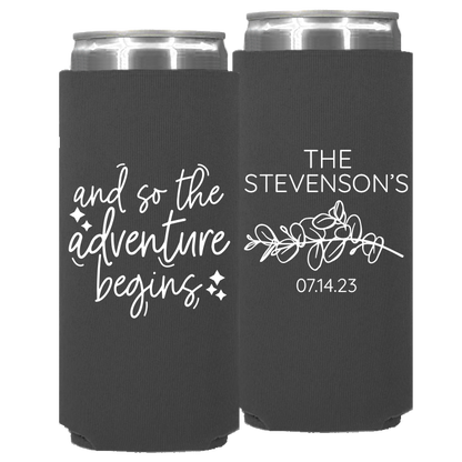 Wedding - And So The Adventure Begins Last - Neoprene Slim Can 118