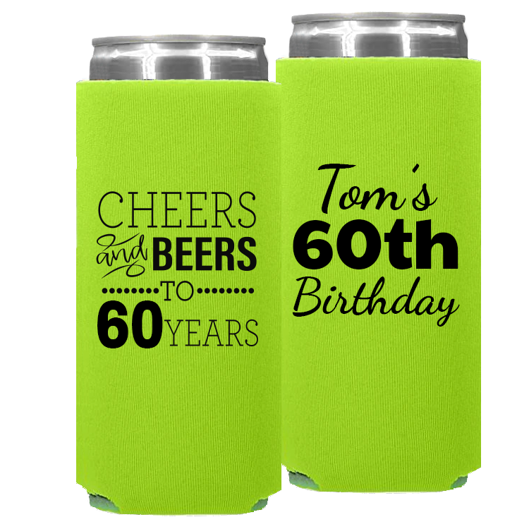 Birthday Template 11 -  Foam Slim Can