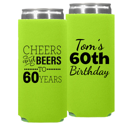 Birthday Template 11 -  Foam Slim Can