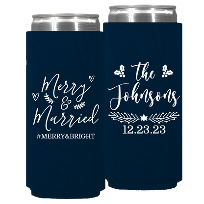 Wedding - Merry & Married - Foam Slim Can 121