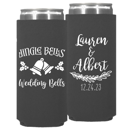 Wedding - Jingle Bells Wedding Bells - Neoprene Slim Can 122