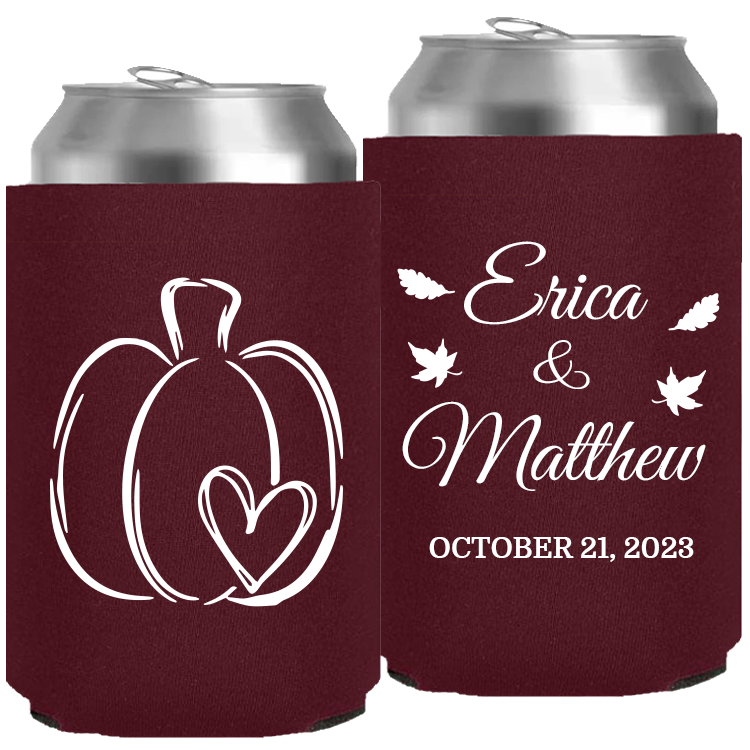 Wedding - Pumpkin - Neoprene Can 128