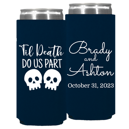 Wedding - Til Death Do Us Part Skeleton - Foam Slim Can 130