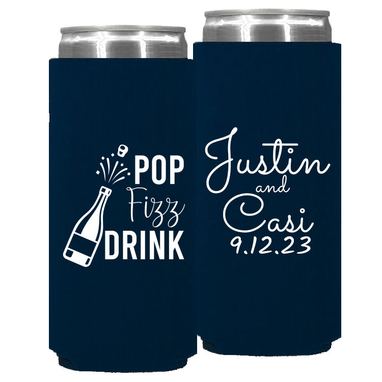 Wedding - Pop Fizz Drink - Foam Slim Can 132