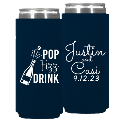 Wedding - Pop Fizz Drink - Foam Slim Can 132