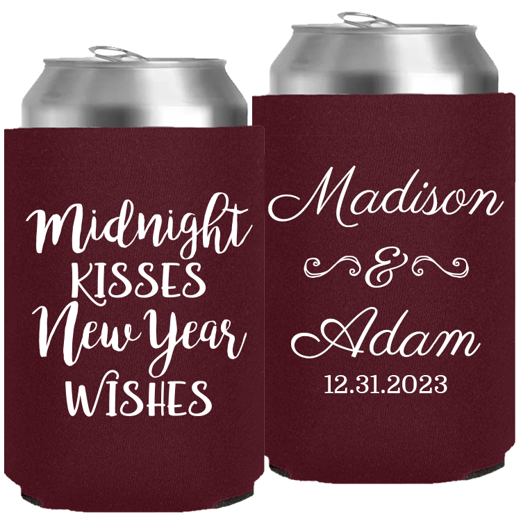 Wedding - Midnight Kisses New Year Wishes - Neoprene Can 134