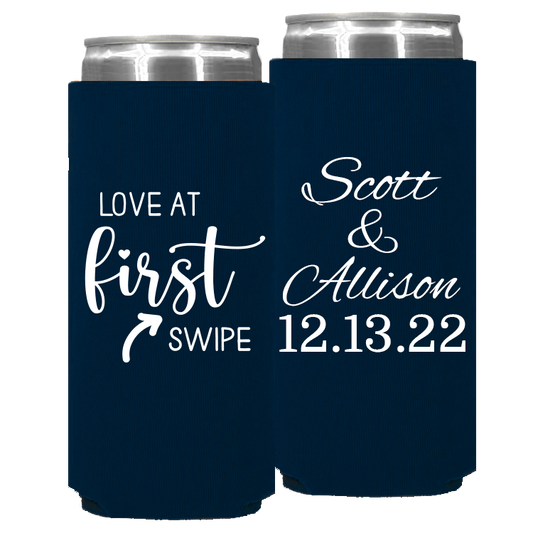 Wedding - Love At First Swipe - Foam Slim Can 143