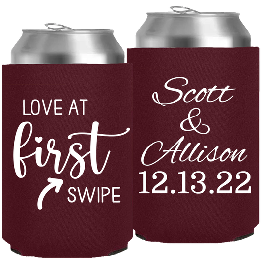 Wedding - Love At First Swipe - Neoprene Can 143