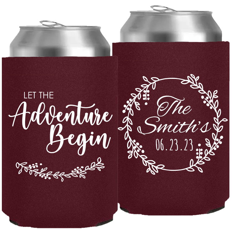 Wedding - Let The Adventure Begin - Neoprene Can 144