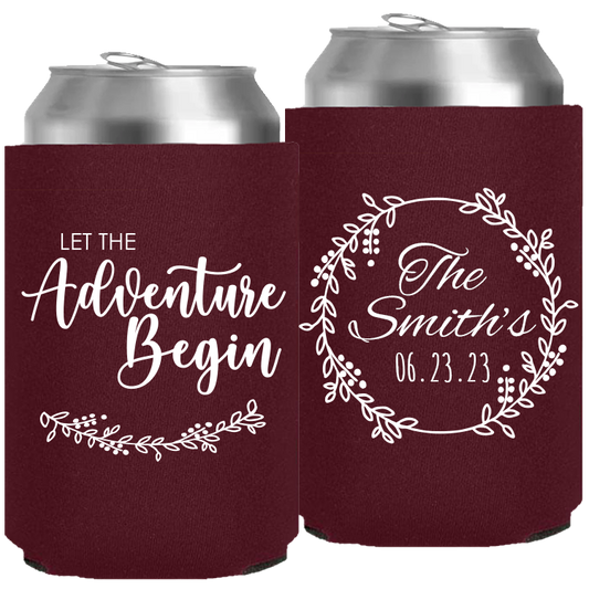 Wedding - Let The Adventure Begin - Neoprene Can 144