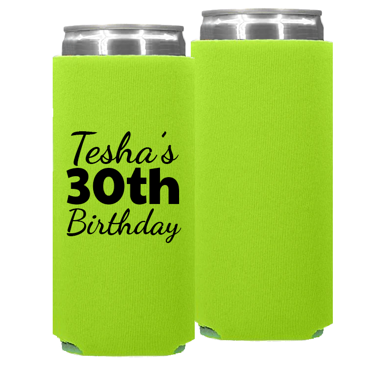 Birthday Template 14 -  Foam Slim Can