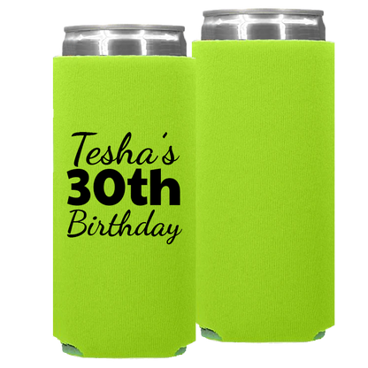 Birthday Template 14 -  Foam Slim Can