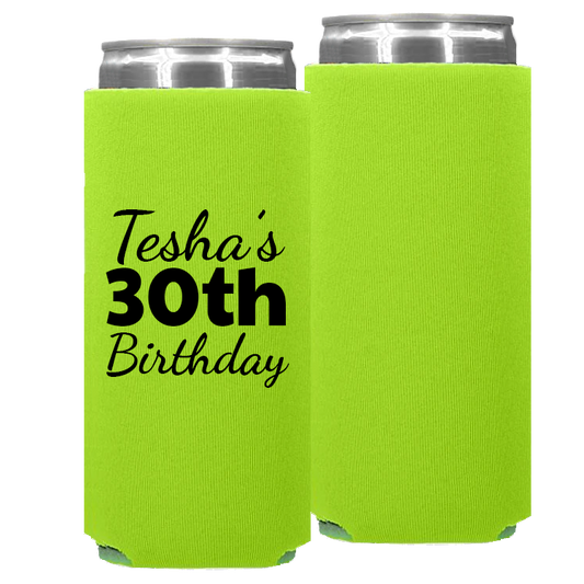 Birthday Template 14 -  Foam Slim Can