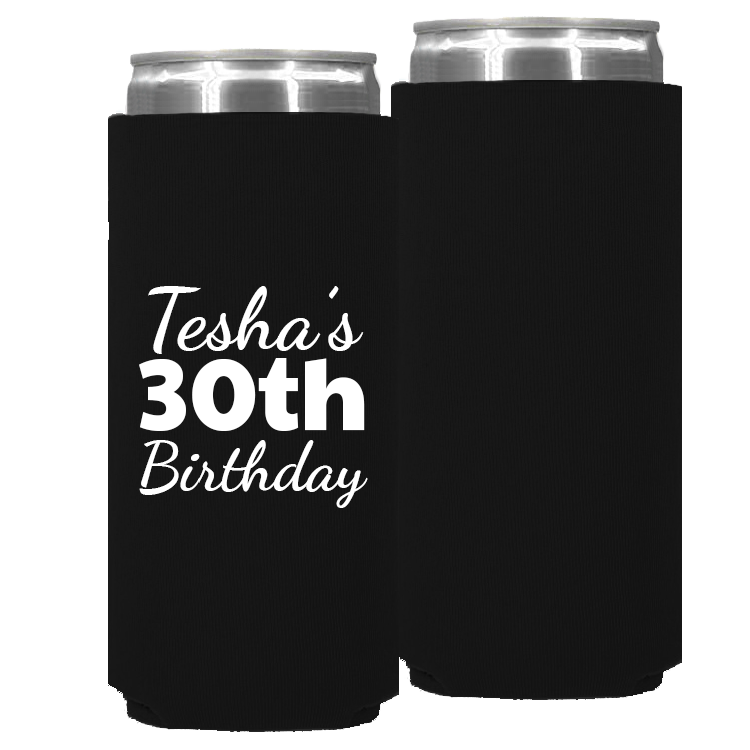 Birthday Template 14 – Neoprene Slim Can