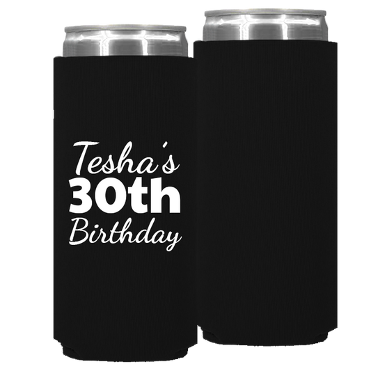 Birthday Template 14 – Neoprene Slim Can