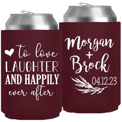 Wedding - To Love Laughter And Happily Ever After - Neoprene Can 153