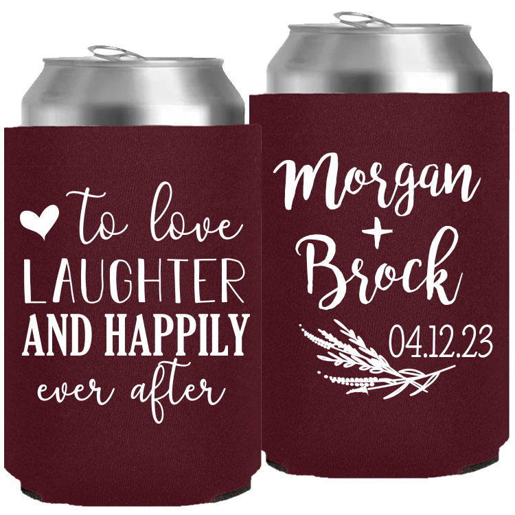 Wedding - To Love Laughter And Happily Ever After - Neoprene Can 153
