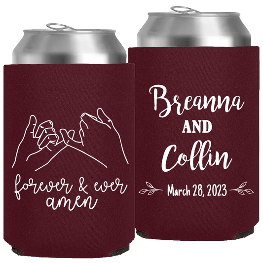 Wedding - Pinky Promise Forever Ever Amen - Neoprene Can 156