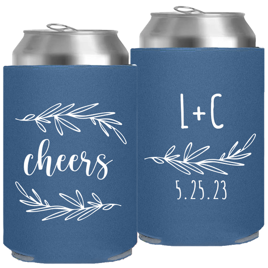 Wedding - Cheers With Leaves - Foam Can 157