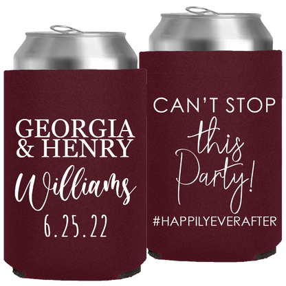 Wedding - Can't Stop This Party - Neoprene Can 158