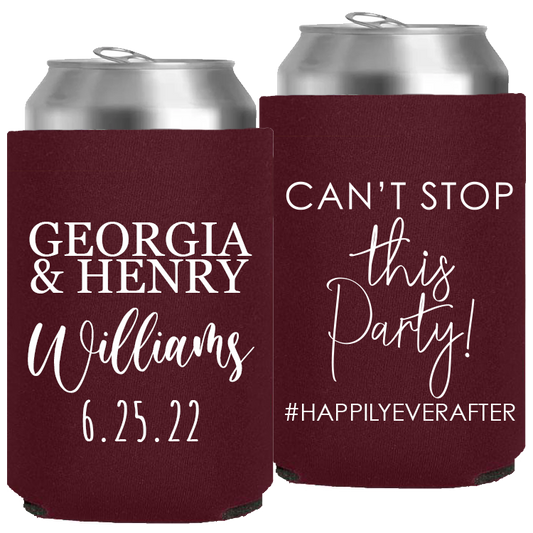 Wedding - Can't Stop This Party - Neoprene Can 158