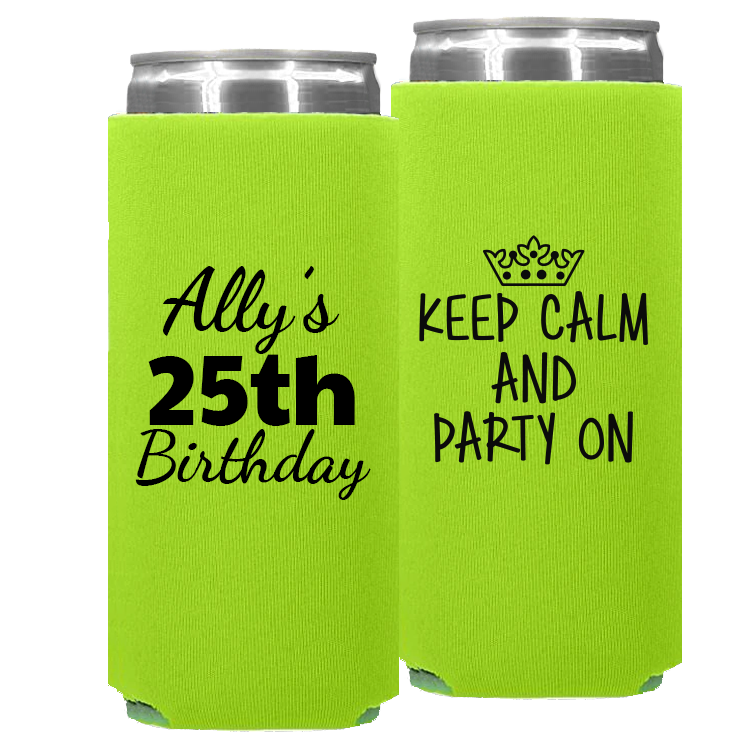 Birthday Template 15 -  Foam Slim Can