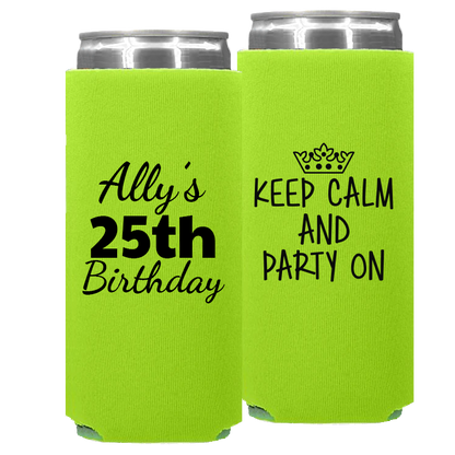 Birthday Template 15 -  Foam Slim Can