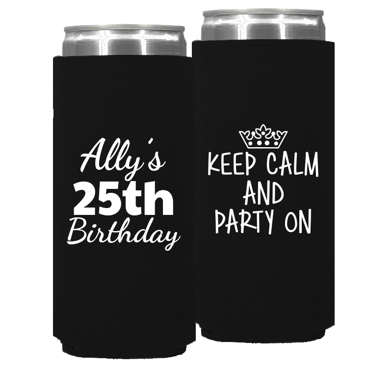 Birthday Template 15 – Neoprene Slim Can