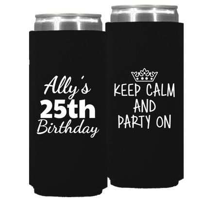 Birthday Template 15 – Neoprene Slim Can