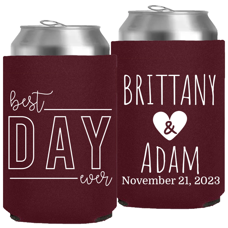 Wedding - Best Day Ever - Neoprene Can 164