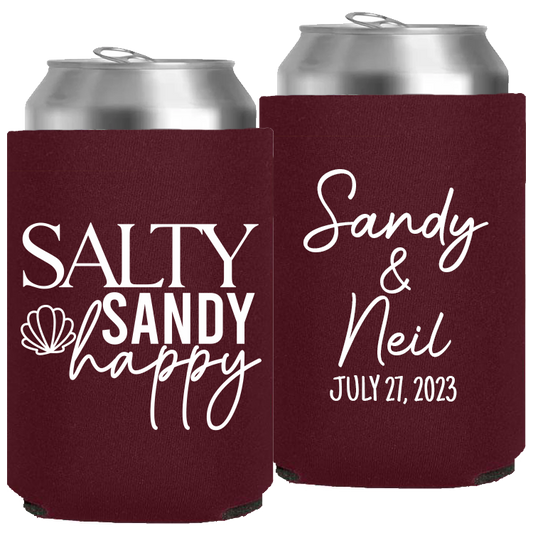 Wedding - Salty Sandy Happy - Neoprene Can 166