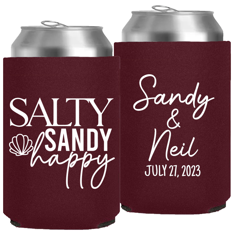 Wedding - Salty Sandy Happy - Neoprene Can 166