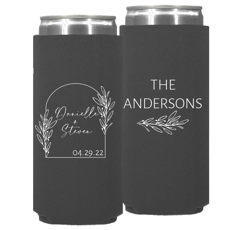 Full Color Slim Can Cooler #14FS - I Loved Her First - Wedding Can Coolers, retailer Beverage Insulator, Can Holder, Wedding Favor, Dog Can Coolers