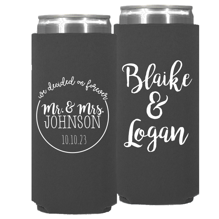 Wedding Template 176 -  Neoprene Slim Can