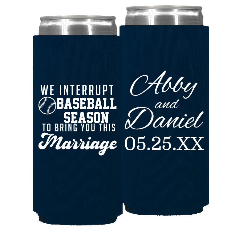 Wedding Template 184 -  Foam Slim Can