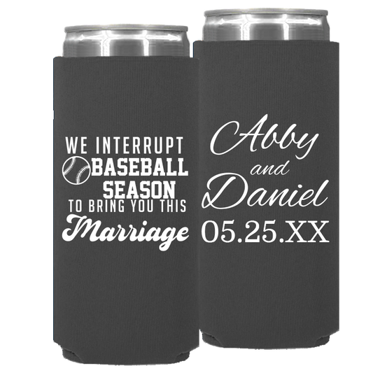 Wedding Template 184 -  Neoprene Slim Can