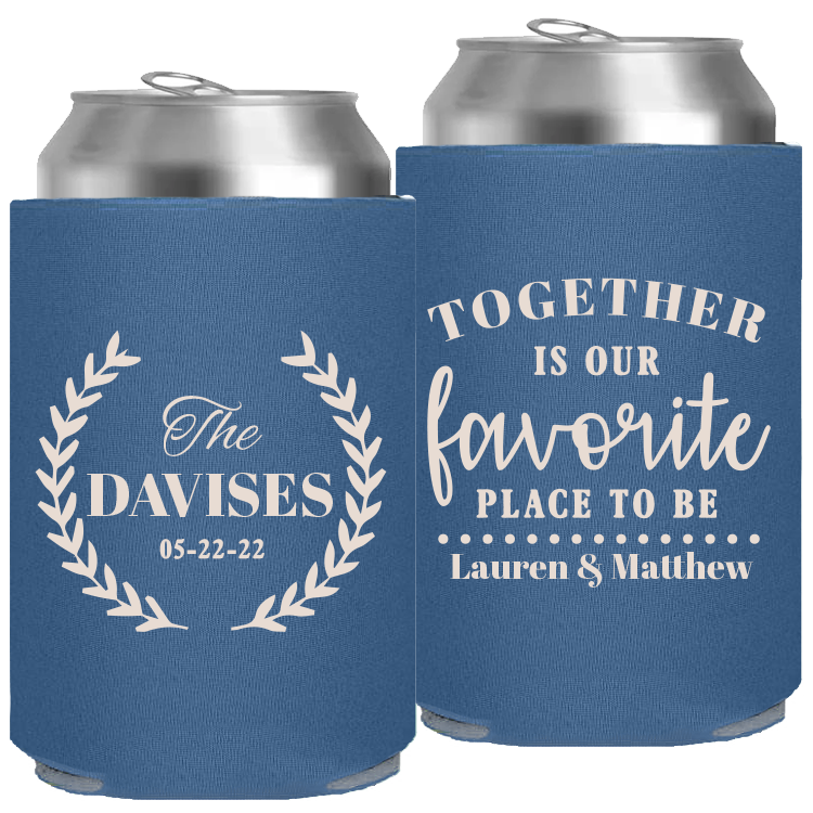 Wedding - Together Is Our Favorite Place To Be Leaves - Foam Can 050